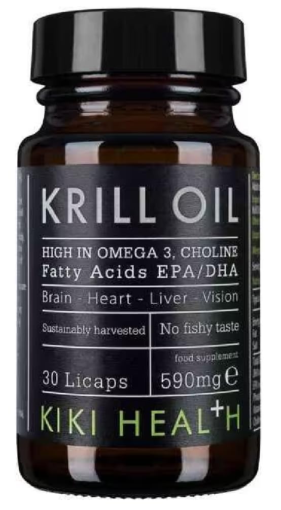 Kiki Health - Krill Oil Capsules | High-dose Krill Oil, 590mg - 30 Licaps