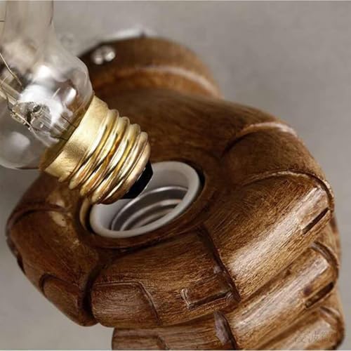 Image of Aomesinc Vintage Wall Sconce Industrial Hand Shaped Wall Light Fixture Edison Lamp Fixture Indoor for Bedroom Kitchen Restaurant Farmhouse(Left)