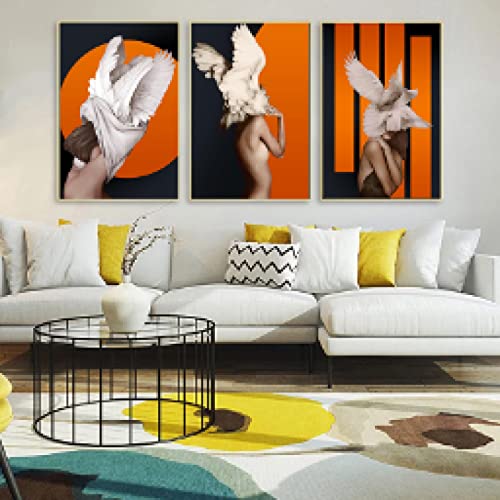 Toile peinture mur art imprime affiche photo moderne femme abstraite salon