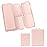 FYY 2 Pcs Daily Pill Organizer, 7 Compartments Portable Pill Case Travel Pill Organizer,[Folding Design] Pill Box for Purse Pocket to Hold Vitamins,Cod Liver Oil,Supplements and Medication-Pink