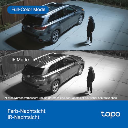 Tapo C630 KIT 360° Solar Überwachungskamera Außen mit Akku | 3K 5MP | Gratis KI-Erkennung | Farb- & IR-Nachtsicht | 24/7 Aufzeichnung… – Ansicht 6