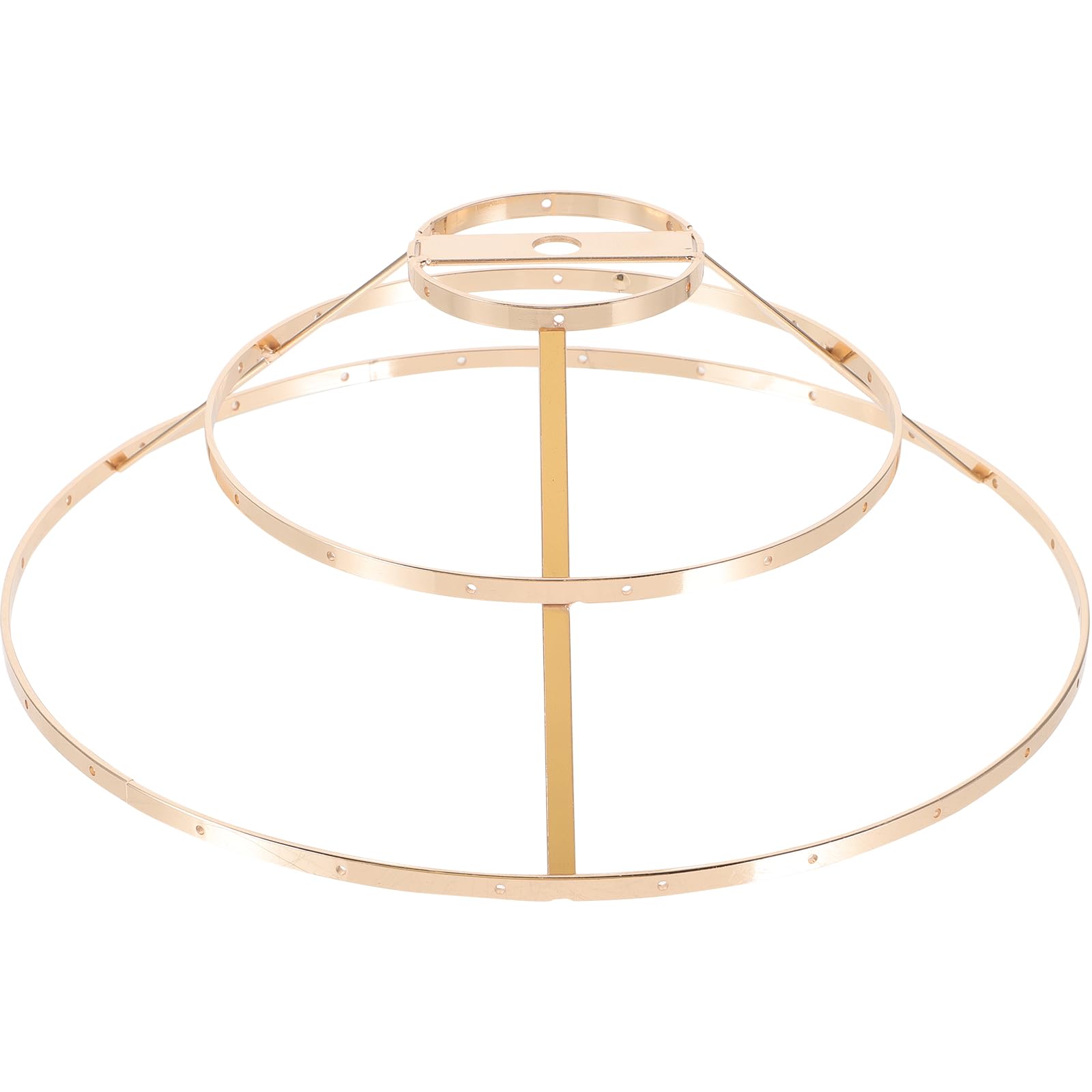 Support abat-jour doré 25cm triple niveau pour lampe - 8