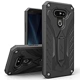 Zizo Static Cover for LG G5 [Military Grade] Case w/ [Built-in Kickstand] Shockproof Impact Dispersion Technology-Black/Black