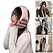 WEISUYUUS Fashionable Short-Fleeced Tie Earmuffs for Women and Ear Warmer Headband for Winter Christmas New Year Gifts