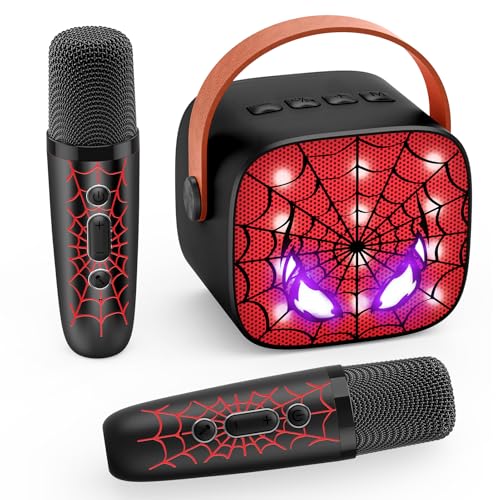 Braxel Karaoke Niños 2 Microfonos Inalambricos Karaoke, Regalos para Niños 3 12 Años Micrófono Bluetooth para Cantar Juguetes Niño 3 12 Años Microfono Karaoke Infantil Regalos Navidad Niño