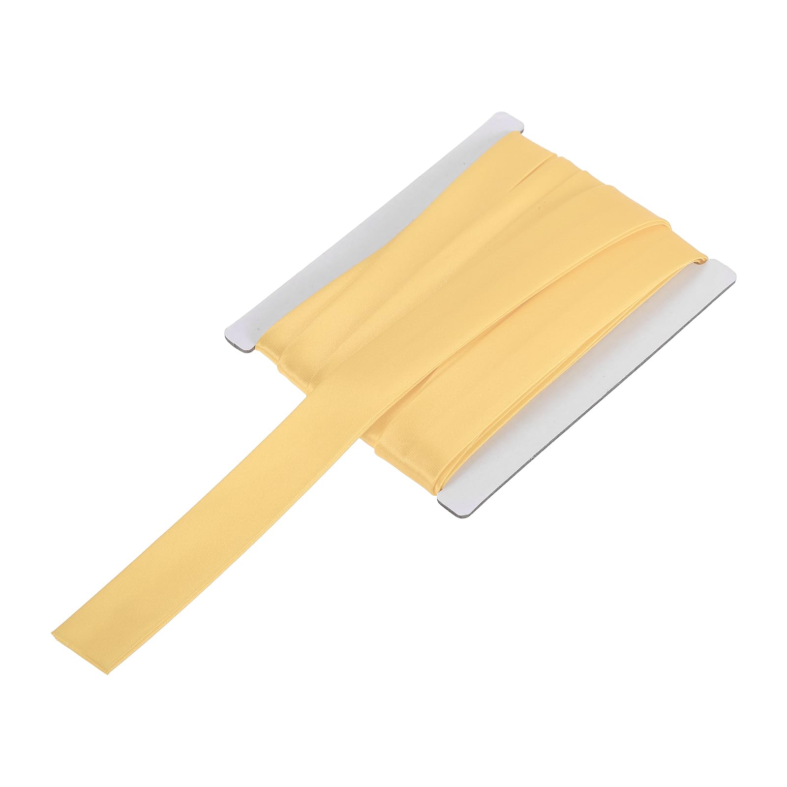 sourcing map Double Fold Bias Tape for Sewing 3/4 Inch x 6 Yards Satin Pre-fold Continuous Binding Tape for Seaming Quilting Hemming Binding DIY Crafts, Light Brown