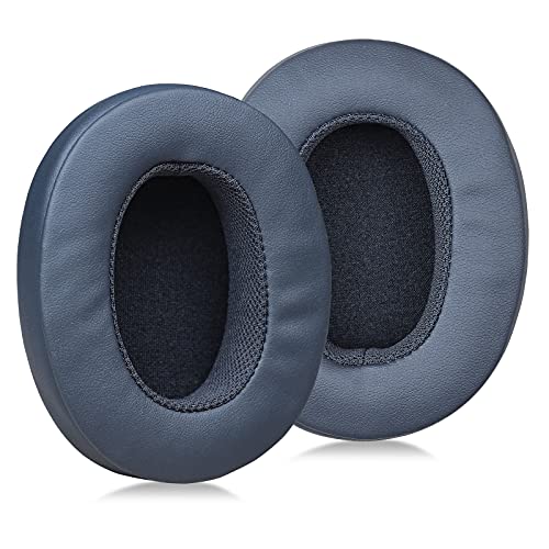 MOLGRIA Ear Pads Cushion, Replacement Protein Leather Earpads for Skullcandy Crusher Wireless Crusher Evo ANC HESH 3.0 Over-Ear Headphones(Blue)