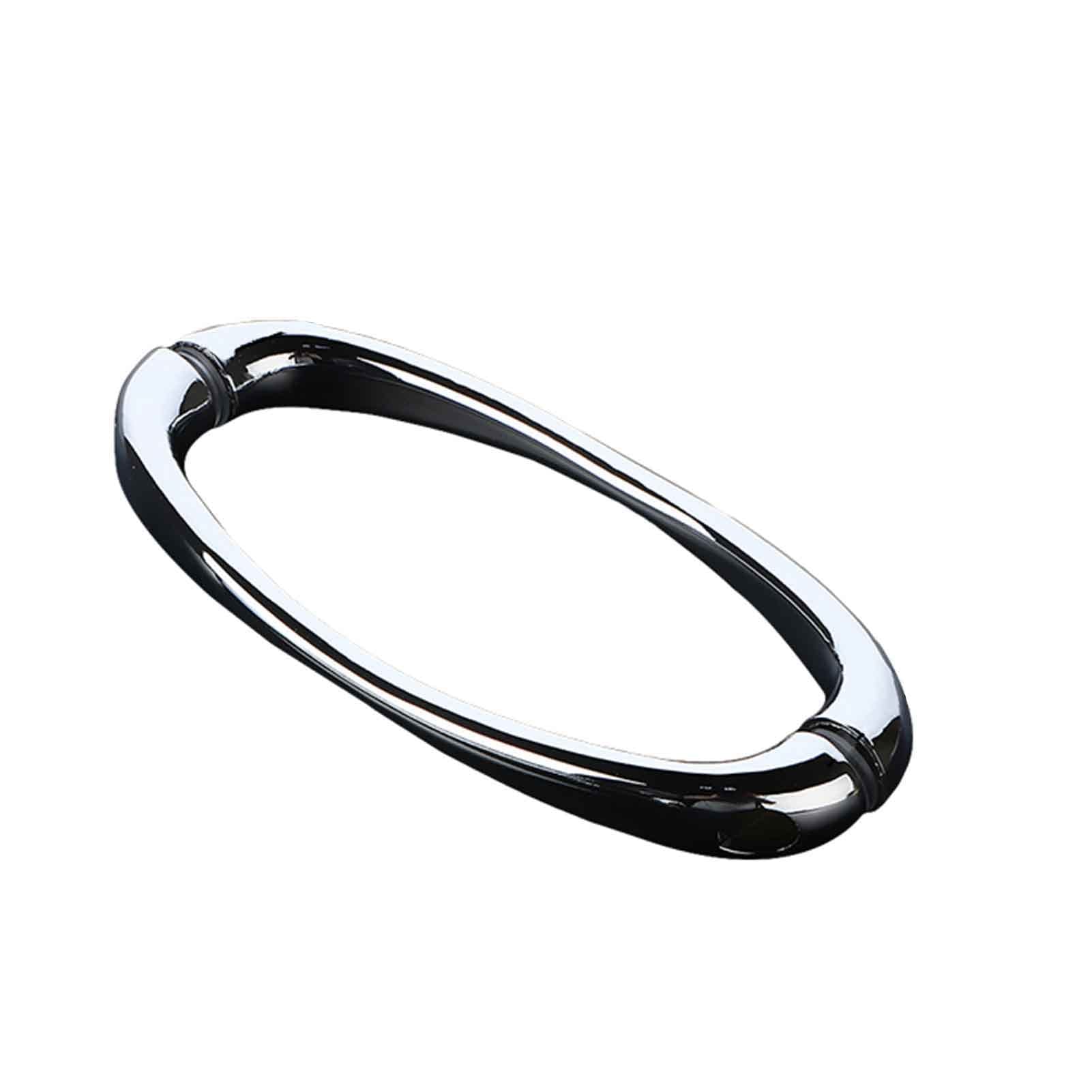 Poignée de porte en verre de douche en acier inoxydable poli brillant haut de gamme 145 mm