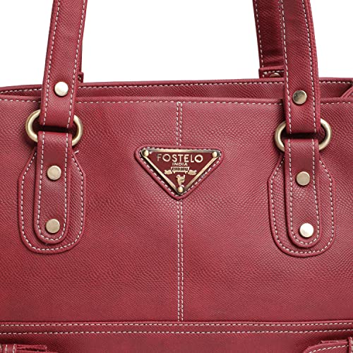 Image of Fostelo Women's Nightingale Satchel Tote Handbag for Women | Ladies Purse | Stylish Shoulder Bag | Gift For Women