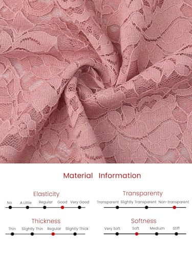 Image of Hobemty Women's Floral Lace Dress V Neck Long Sleeve Cocktail Wedding Bodycon Pencil Dresses