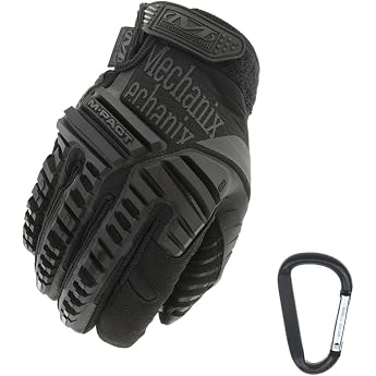 Mechanix Wear M-Pact Tactical Liner Glove Optimum Protection Breathable Best Fit and Gear Carabiner Black Covert Coyote Multicam Wolf Grey Size S M L XL