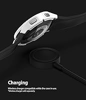 Vista 7 de Ringke Funda delgada [paquete de 2] compatible con Samsung Galaxy Watch 4 de 1.575 pulgadas (1.575 in), bisel Watch4 [solo marco] cubierta dura