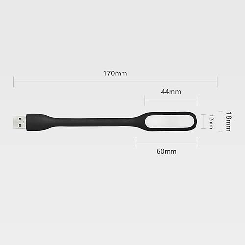 Miniatura 6 de Lámpara de luz LED USB para banco de energía, mini luz nocturna portátil para el cuidado de los ojos con brazo flexible, lámparas de lectura USB de