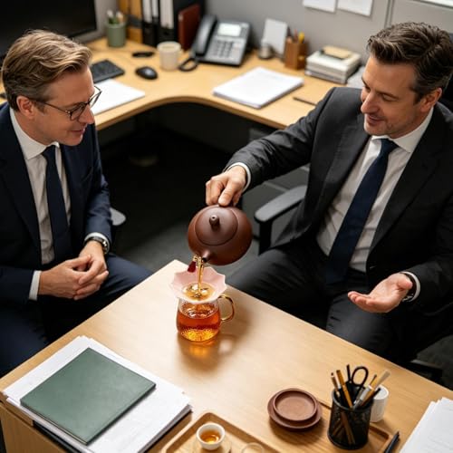 Infuseur à thé en céramique anti-goutte avec support pour une eau douce sans résidus