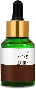 Smokey Leather Fragrance Oil, MitFlor Single Scented Essential Oil for Diffuser, Premium Grade Fragrance Oil for Soap & Candle Making, Men & Woody Scent for Home Fragrance, 30ml