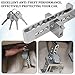 SWQS Car Anti-Theft Brake Clutch Lock, Stainless Steel 8 Holes Car Theft Prevention Device for Brake/Clutch/Throttle Pedal, Heavy Duty Portable Security Protection Locking Tool with 3 Keys (8 Holes)