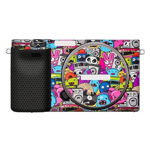 Autocollant Sony A6400 rose graffiti pour la photo de rue et les vlogs