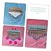 LIGHTAOTAO 5pcs Kalimba Learning Stickers Thumbs Piano Decals Easy to Install and Remove Great for Beginners to Memorize Keys Multi-color Tone Kalimba