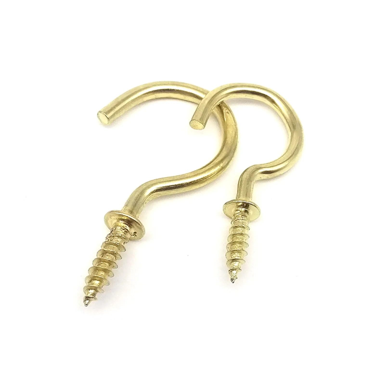 Metalowe haki sufitowe, Haki ścienne wkręcane z uchem 100 szt. 20-55mm(Length 55mm)