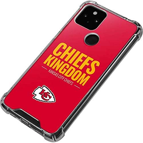 Skinit Clear Phone Case Compatible with Google Pixel 4a 5G - Officially Licensed NFL Kansas City Chiefs Team Motto Design