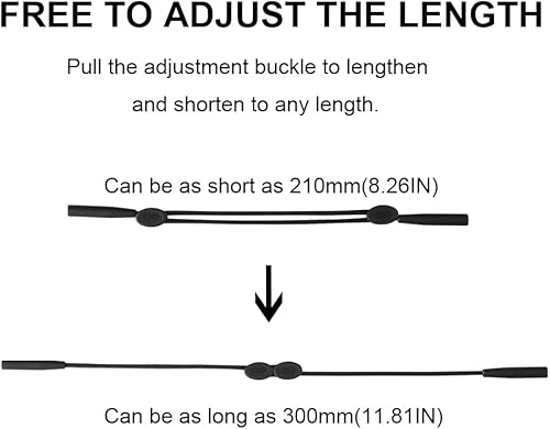 Miniatura 2 de Correa ajustable sin cola para gafas para hombres, mujeres, niños, deportes, gafas de sol, correa de soporte