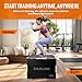 CAELUM 3-in-1 Wooden Plyo Box – Non-Slip Jump Box for Home & Gym, Heavy-Duty 400lbs Plyometric Box for Step-Ups, Squats, Strength & Agility Training Black