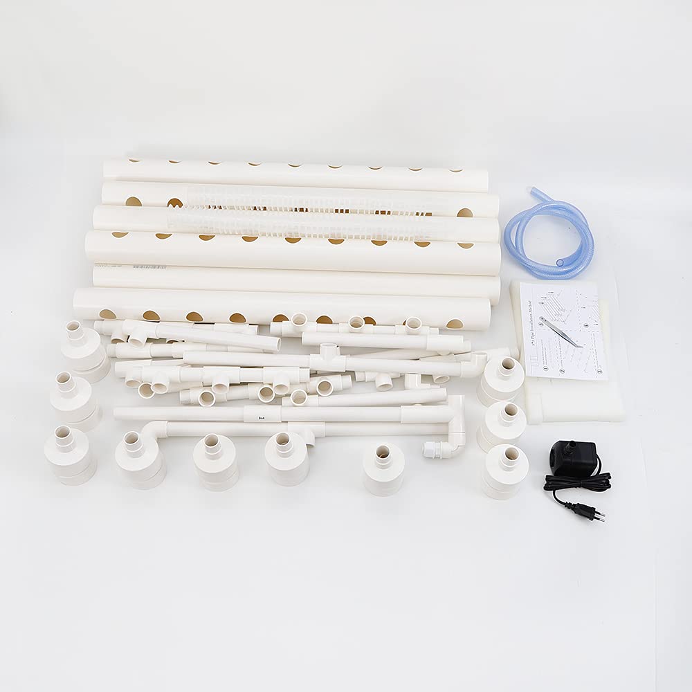 Kit per la coltivazione del sito idroponico a 3 strati, 90 verdure, fiori e piante acquatiche, sistema idroponico, sistema di coltivazione per casa, balcone, giardino