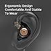 keephifi KZ EDX Pro in Ear Monitors Wired Headphones Dual DD in Ear Earphones HiFi Stereo Stage Earbuds Wired with Detachable for Musicians Audiophiles Music Enthusiasts (Black, No Mic)