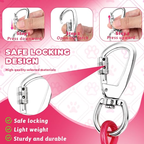 Hofleine Hundeleine 3m Tie-Out Leinen für Hunde mit Stoßdämpfender Feder & 360° Drehhaken Haustier-Leine für Hof/Camping