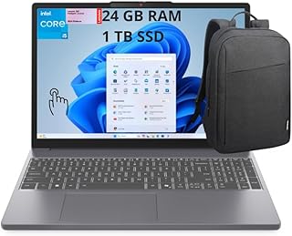 Lenovo Laptop IdeaPad Slim 3 | Intel Core i5-13420H | 24GB RAM | 1TB SSD | Pantalla 15.3" WUXGA Táctil | 1920x1200 | Windows 11 Home + Mochila
