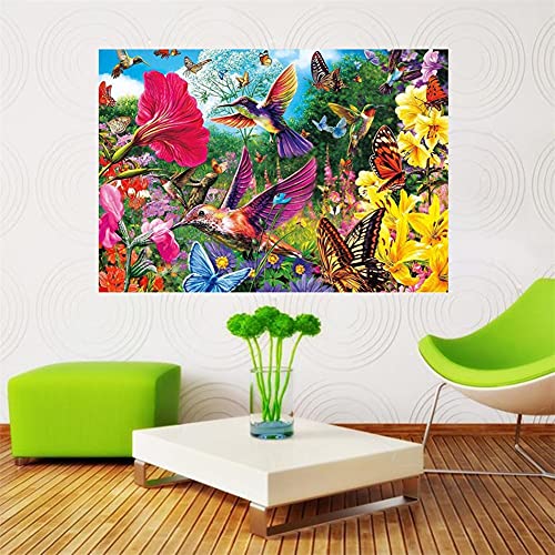 Idée Cadeau d'Image de Mosaïque Oiseau Kit Diamant Painting Grand Format - 3
