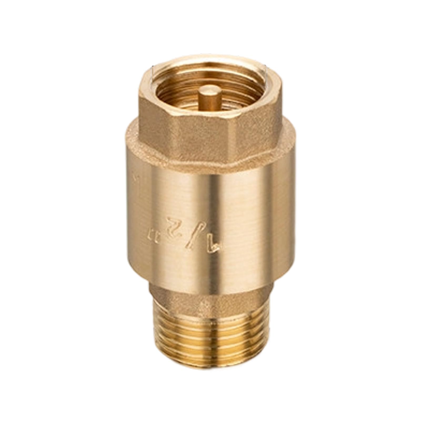 Woedpez A 6" Brass Nti-Backflow Check Vertical Leakproof Design For Hvac & Supply Pplications Thickened Body Brass Check