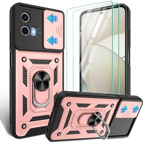 Coque Moto G Power 5G 2024 anti-casse écran et objectif photo rose