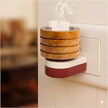 Sheesham Wooden Electric Incense Burner, Traditional Kapoor Dani Premium Camphor Diffuser for Home Bakhoor Burner Kapoor Diffuser, Electric Kapoor Dani