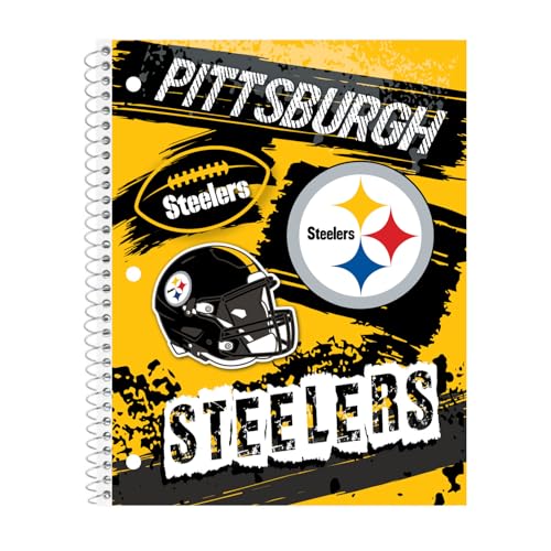 Cuaderno Pittsburgh Steelers con hojas de raya para organizar apuntes escolares y evitar desorden