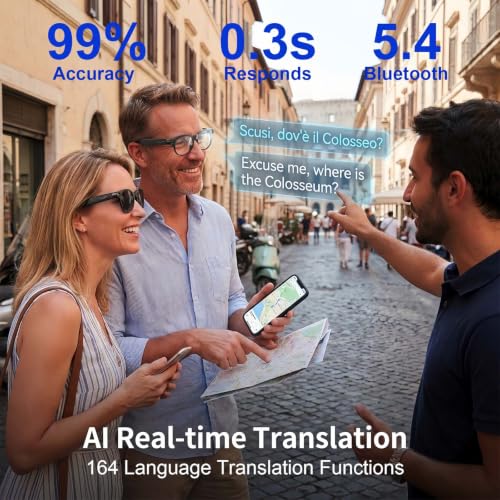 iONCT AI Smart Glasses with Camera, 4K HD Video Recording Sunglasses by iONCT - Used condition - Image 5