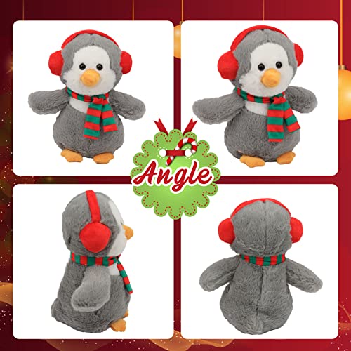 Easfan Musical Led Christmas Penguin Stuffed Animal Light Up Singing Plush Toy With Lullaby Night Lights Glow In The Dark Birthday Festival Xmas Gift For Kids,10'' #TOP2