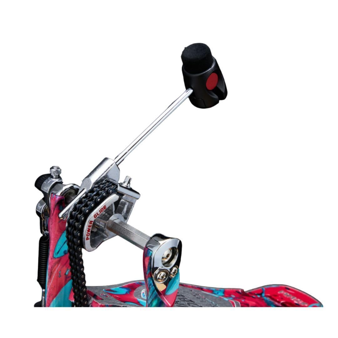Tama HP900PWMCS Doppelpedal Iron Cobra Power Glide Marble Coral Swirl - Doppio pedale batteria