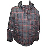  Outburst - Funktionsjacke Winterjacke Jungen wasserdicht 10.000 mm Wassersäule, Grau, Größe 140