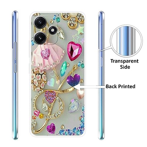Image of Looy Mobile Cover for Xiaomi Redmi 12 5G Mobile Back Cover - Silver Grey
