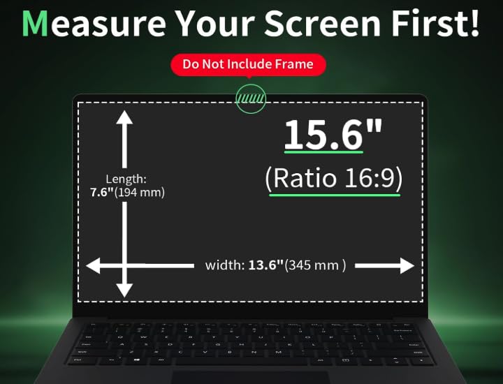 Image of Pxin 15.6 Inch Laptop Privacy Filter | No Eye Strain | Anti Glare, Anti UV & Blue Light UV /IR, Anti Scratch, Privacy Screen Protector | BLUVLIGHTBLOCK Tech
