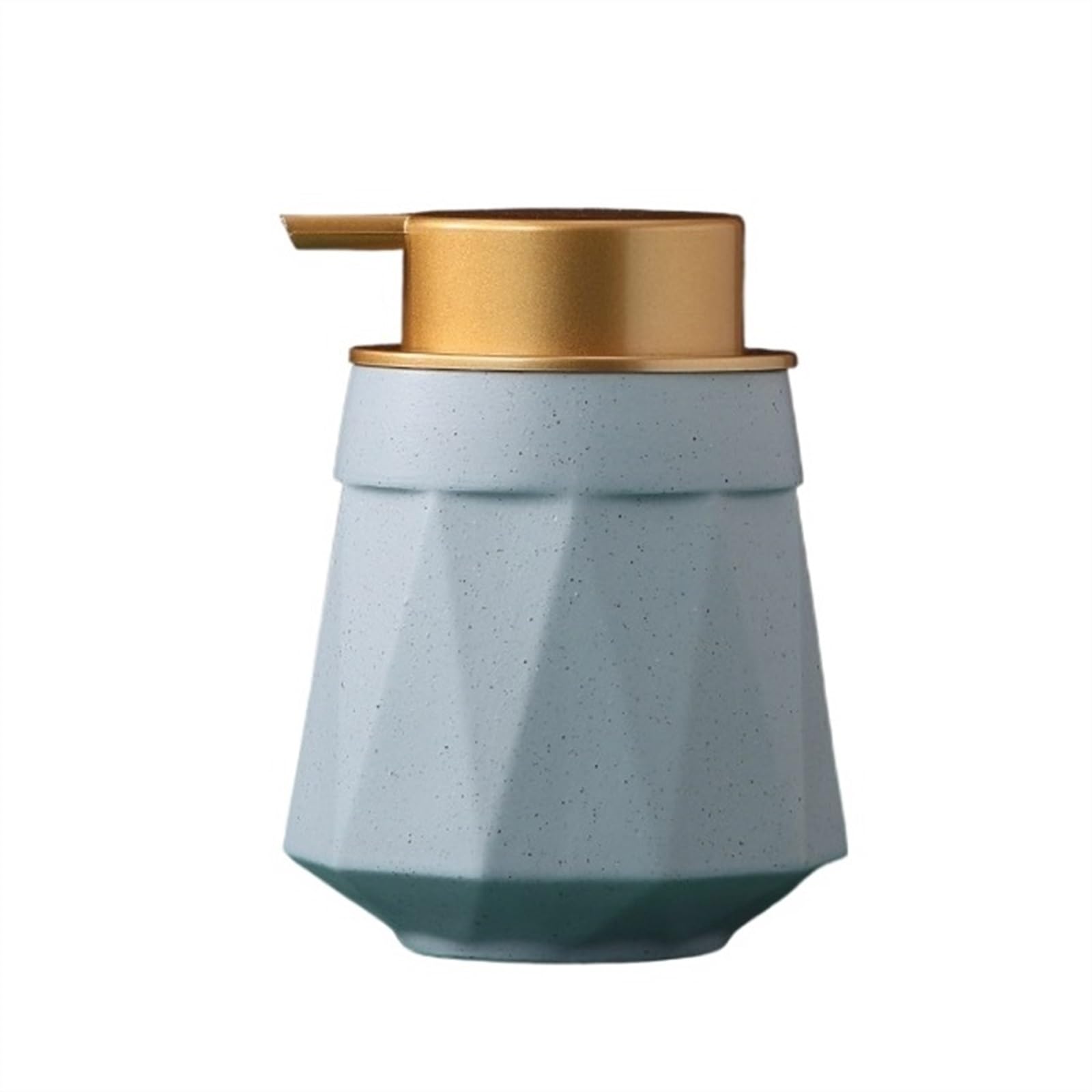 Cyairong-22 Blue Soap Dispenser 13.5Oz Ceramic Soap Dispenser With Golden Easy-To-Press Pump Hand Lotion Liquid For Shampoo Bathroom Kitchen(Blue)