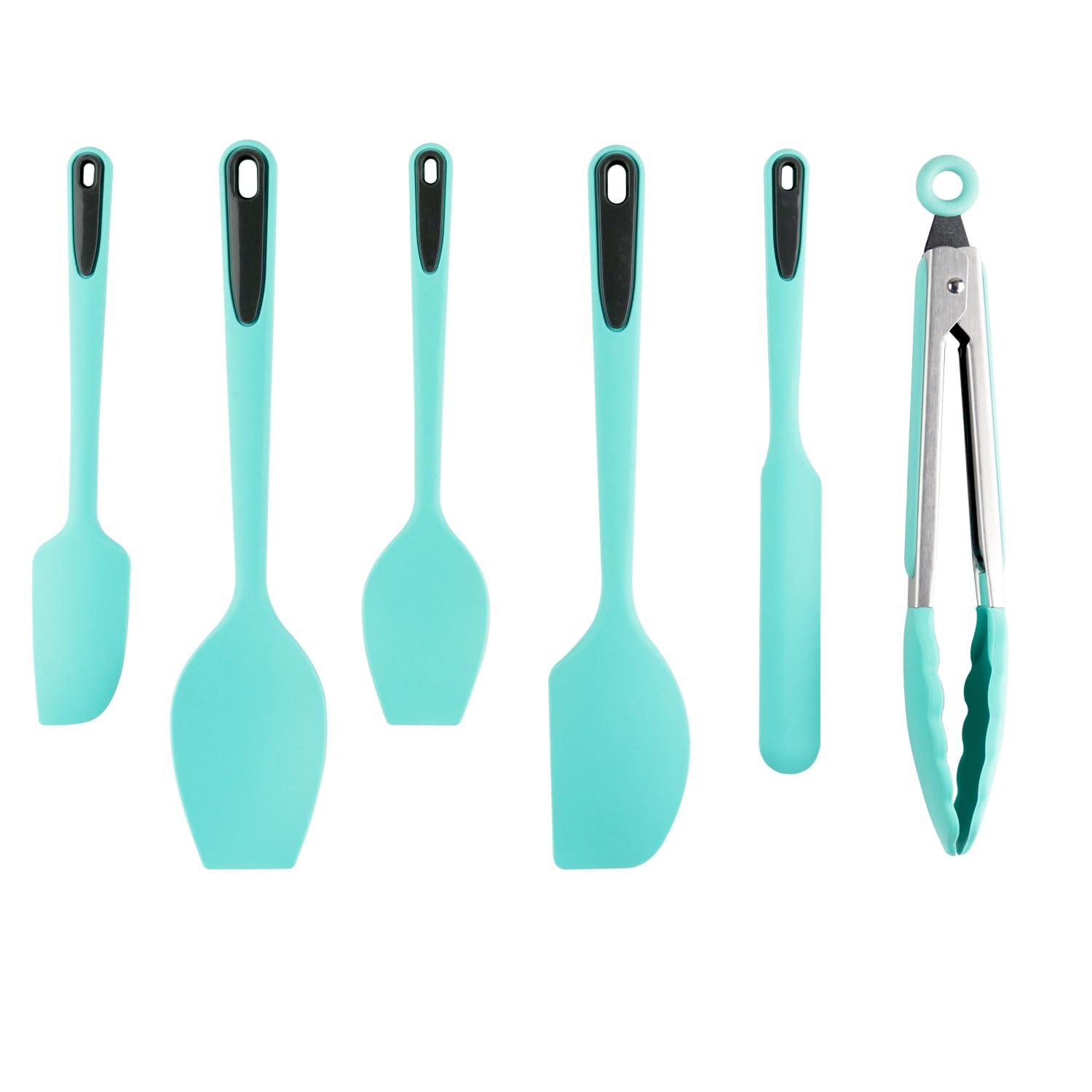 LeMuna 6 PCS Silicone Spatulas Set, Food Grade Rubber Spatula Dishwasher Safe, Kitchen Utensils Spatula Heat Resistant, for Baking, Cooking, Mixing