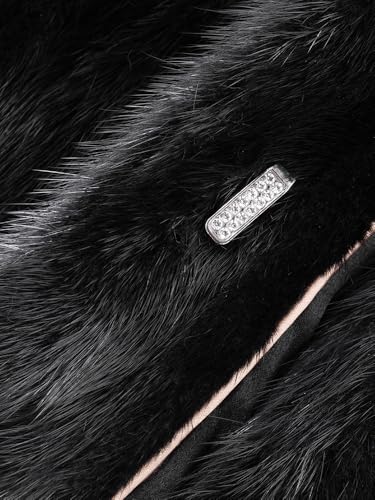 Luxury Genuine Mink Fur Coat for Women Long Real Fur Overcoat Winter Warm Outer Wear Furry Jacket3