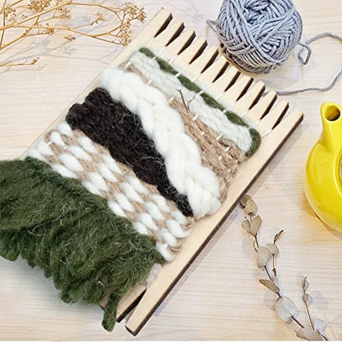 Cdiytool Weaving Loom Kit, Mini Wooden Weaving Loom Kit For Kids Rectangle Round Weaving Loom With Weaving Comb Needle For Weave Board Weaver Tapestry Kids Beginner Lovers Knitted Crafts Diy #TOP3
