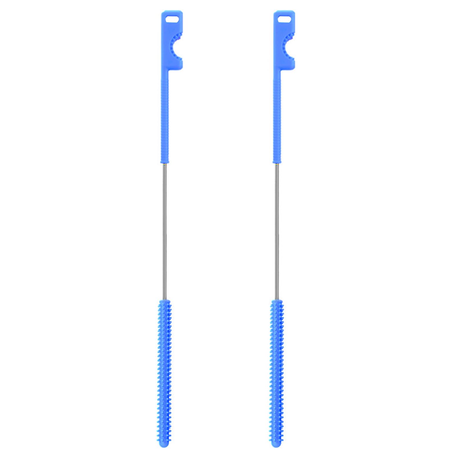 Head Silicone Straw Cleaner Brush Set 0.8mm and 1mm Bristles Long Handle Design for Thorough Cleaning of Tubes and Bottles Silicone Straw Brush