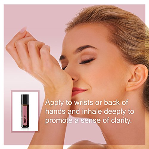 Doterra - Intune Essential Oil Focus Blend Roll On - Supports Enhanced, Sustained Sense Of Focus; Supports Efforts To Pay Attention Or Stay On Task; For Topical Use - 10 Ml #TOP6