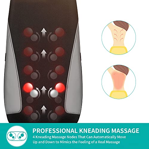 image for Nekteck Shiatsu Neck & Back Massager with Heat, Deep Tissue Kneading M