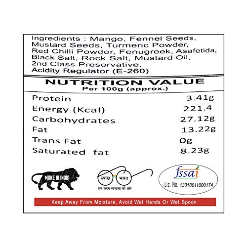 JAYANI Homemade Sliced Mango Pickle (380 GM) 2