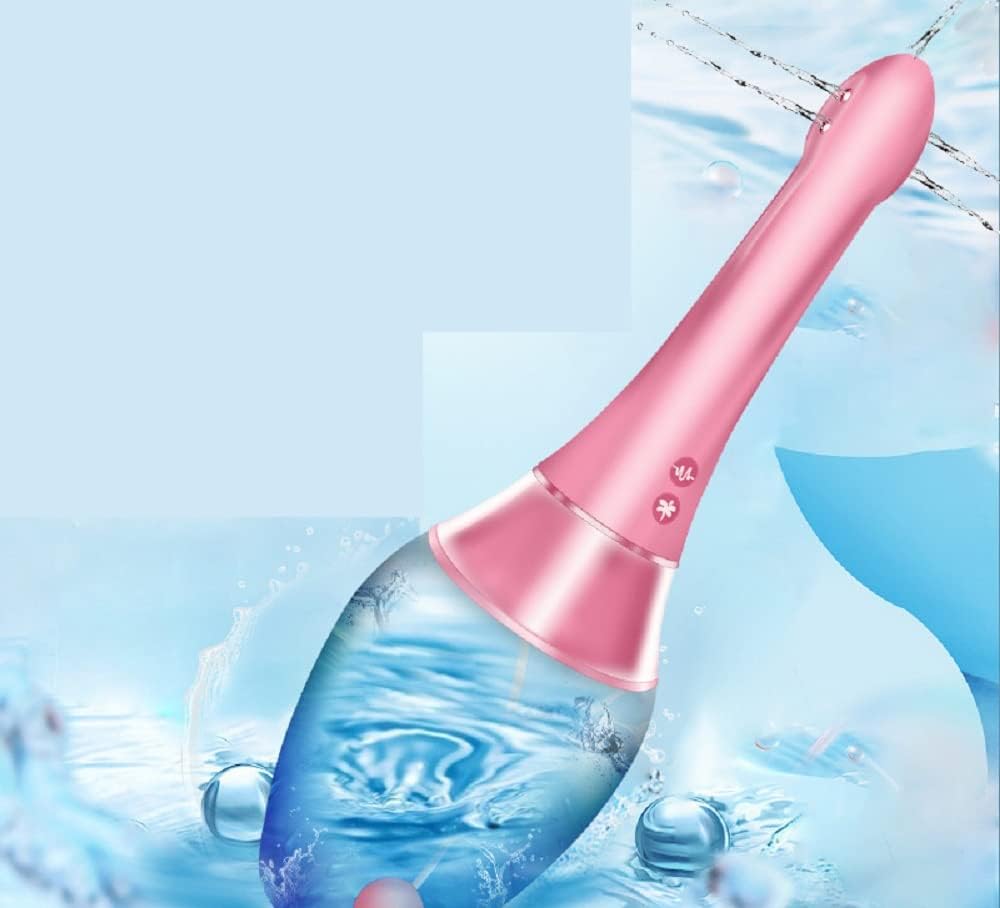 Large Capacity Anal Vibration Irrigator Electric,Vestibular Enema (Pink)
